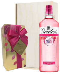Gordons Pink Gin And Chocolates Gift Set