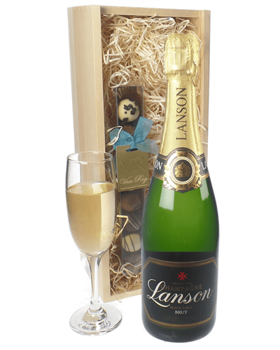 Lanson Champagne and Chocolates Gift Set