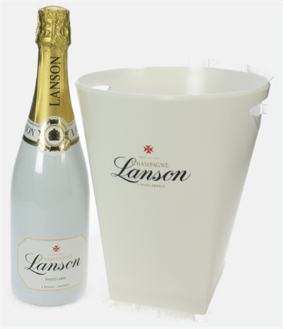 Lanson White Label Champagne Ice Bucket