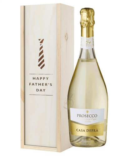 Prosecco Spumante Fathers Day Gift In Wooden Box