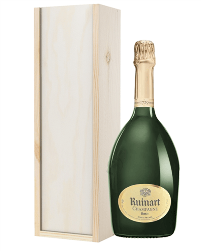 Ruinart Champagne Gift in Wooden Box