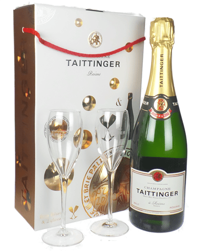 Taittinger Champagne Branded Flute Set