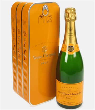 Veuve Clicquot Ponsardine Tin Champagne Gift