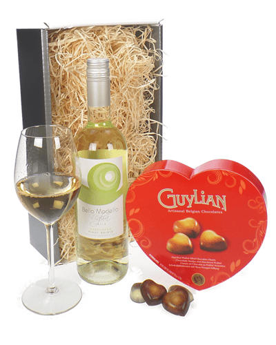 White Wine Valentines Gift