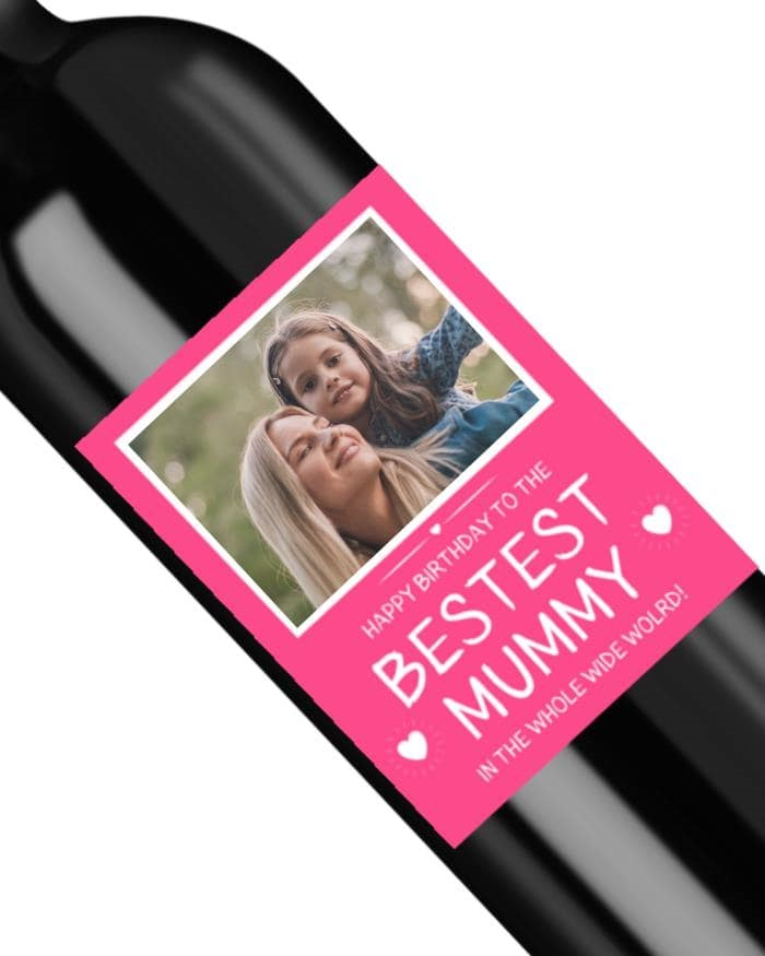 Red Wine Birthday Gift For Bestest Mummy