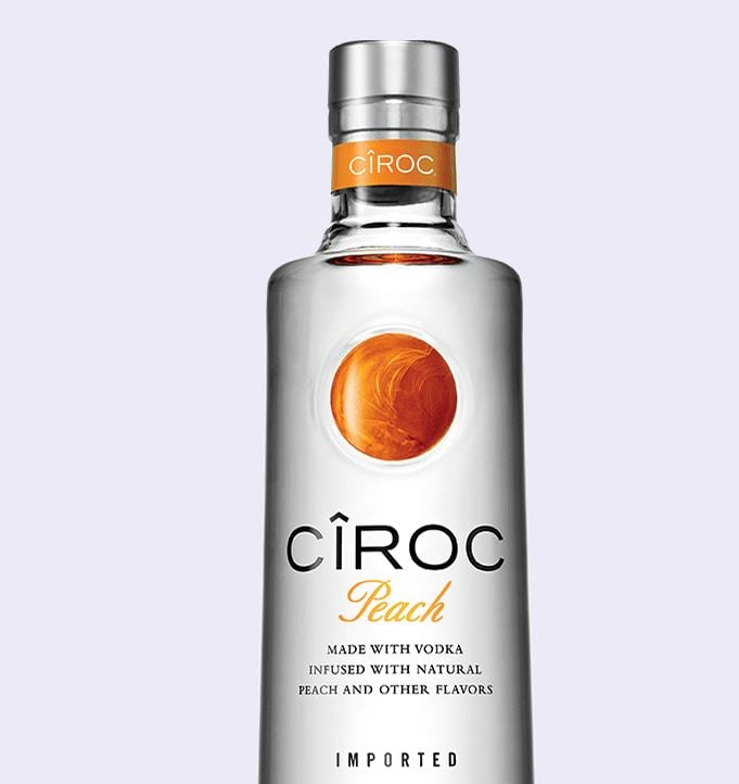 Ciroc Peach Flavour Gluten Free Vodka Sparkling Direct