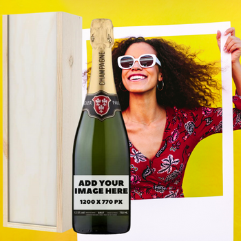 Personalised Champagne Bottle with Photo - Make Your Own Unique Gift!
