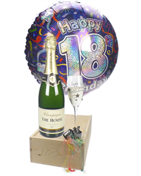 18th Birthday Champagne Flute Gift