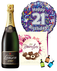 21st Birthday Champagne And Chocolates Gift
