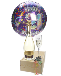 21st Birthday Prosecco And Flute Gift