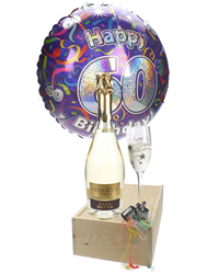 60th Birthday Prosecco and Flute Gift