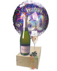 60TH BIRTHDAY ROSE CHAMPAGNE FLUTE GIFT