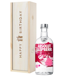 Absolut Raspberry Vodka Birthday Gift