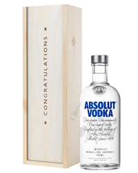 Absolut Vodka Congratulations Gift