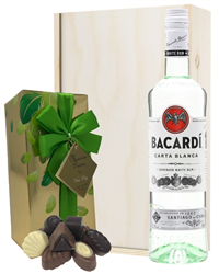 Bacardi Rum And Chocolates Gift Set