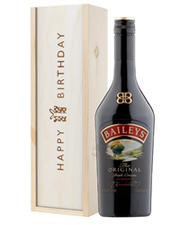 Baileys Original Birthday Gift In Wooden Box