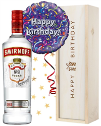 Birthday Vodka and Balloon Gift