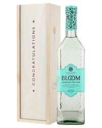 Bloom Gin Congratulations Gift In Wooden Box