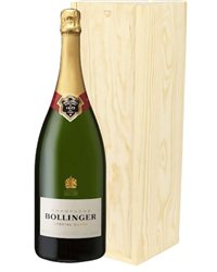 Bollinger Champagne Magnum 150cl in Wooden Gift Box