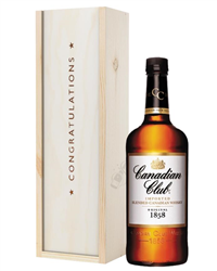 Canadian Club Whisky Congratulations Gift