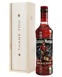 Captain Morgan Rum Thank You Gift In Wooden Box