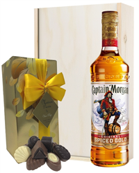 Captain Morgan Spiced Rum and Chocolates Gift Set