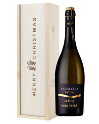 Casa Defra Prosecco Frizzante Single Bottle Christmas Gift