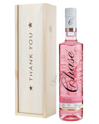 Chase Rhubarb Vodka Thank You Gift In Wooden Box
