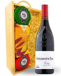 Chateauneuf Du Pape Wine and Cheese Hamper