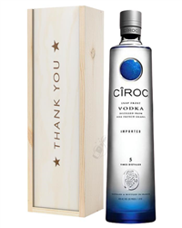 Ciroc Vodka Thank You Gift In Wooden Box