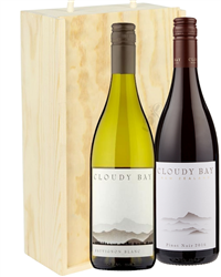Cloudy Bay Sauvignon Blanc And Pinot Noir Two Bottle Wine Gift