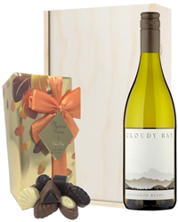 Cloudy Bay Sauvignon Blanc Wine and Chocolates Gift Set