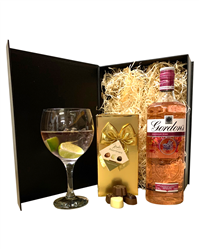 Pink Gin Gift Set - Gordons Pink Gin Gifts for Gin Lovers