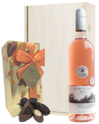 English Rose Wine and Chocolate Gift Set