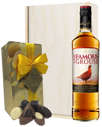 Famous Grouse Whisky and Chocolates Gift Set