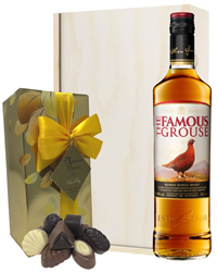 Famous Grouse Whisky And Chocolates Gift Set