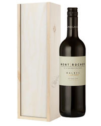 French Malbec Red Wine Gift in Wooden Box