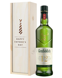 Glenfiddich 12 Year Old Single Malt Whisky Fathers Day Gift In Wooden Box
