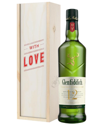 Glenfiddich 12 Year Old Single Malt Whisky Valentines Day Gift