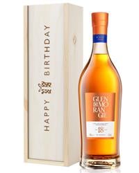 Glenmorangie 18 Year Old Single Malt Whisky Birthday Gift In Wooden Box