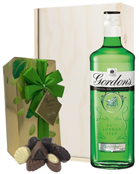 Gordons Gin And Chocolates Gift Set