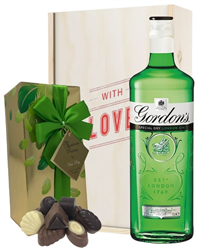 Gordons Gin and Chocolates Valentines Gift
