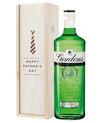 Gordons Gin Fathers Day Gift In Wooden Box