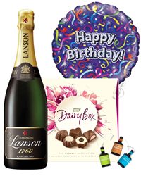 Happy Birthday Champagne and Chocolates Gift