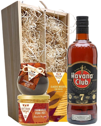 Havana Club 7 Year Old Rum And Gourmet Food Gift Box