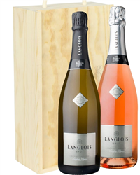 Langlois Sparkling Two Bottle Wine Gift