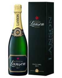 Подарочная коробка с шампанским Lanson Black Label