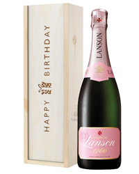Lanson Rose Champagne Birthday Gift