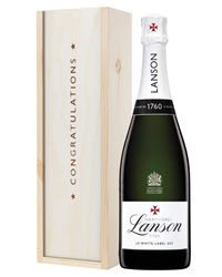 Lanson White Label Champagne Congratulations Gift