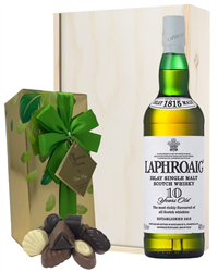 Laphroaig 10 Year Old and Chocolates Gift Set